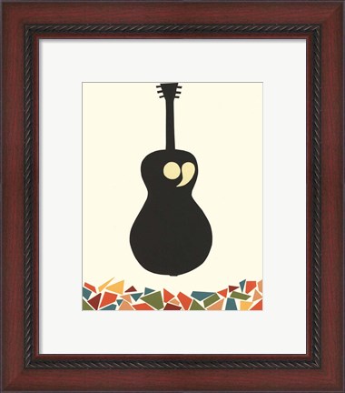 Framed Cut Paper Instruments VIII Print