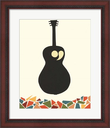 Framed Cut Paper Instruments VIII Print