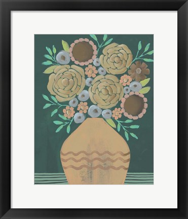 Framed Flower Garden Bouquet II Print