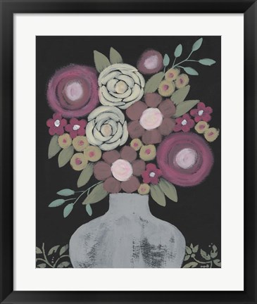 Framed Bundle of Flowers II Print