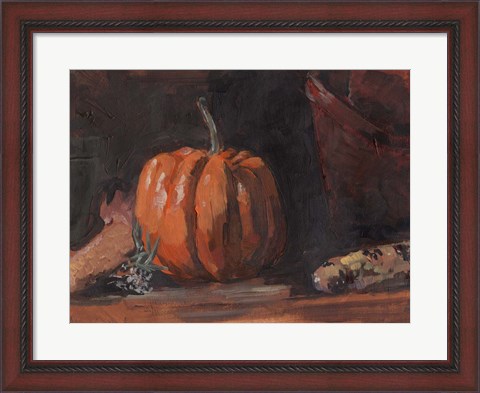 Framed Autumn Still Life I Print