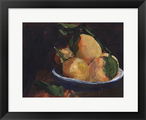 Framed Fruit Plate I Print