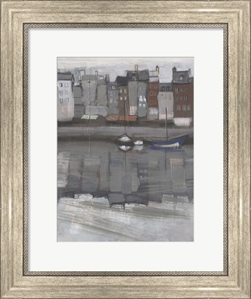 Framed Fishing Village I Print