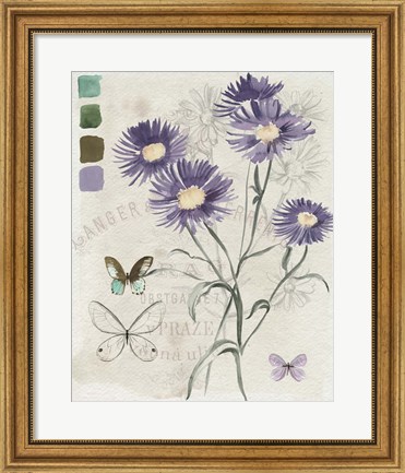 Framed Field Notes Florals III Print