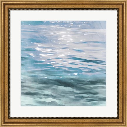 Framed Shimmering Waters I Print