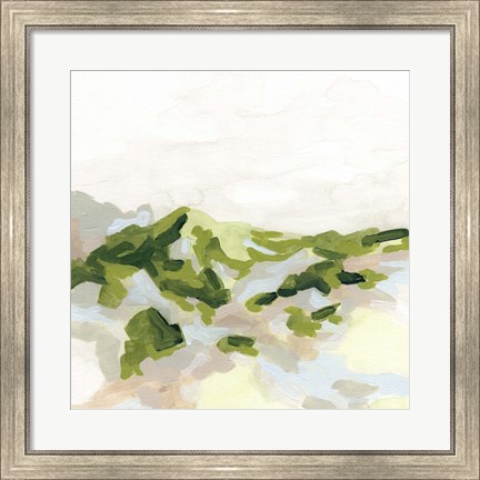 Framed Emerald Hills I Print