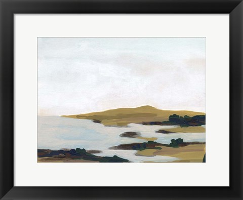 Framed Wooded Inlet II Print