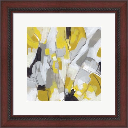 Framed Citron Confetti III Print