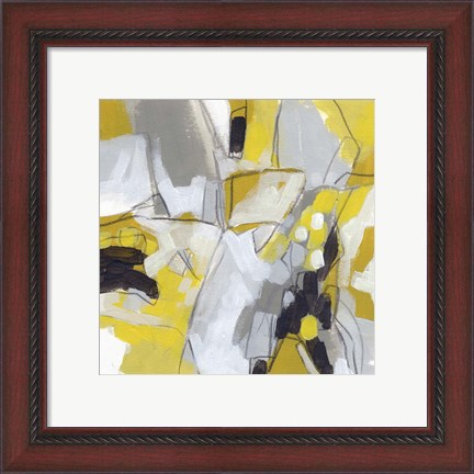 Framed Citron Confetti IV Print