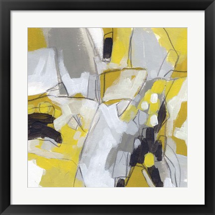 Framed Citron Confetti IV Print