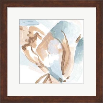 Framed Abstracted Shells I Print