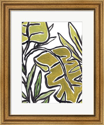 Framed Naive Foliage III Print