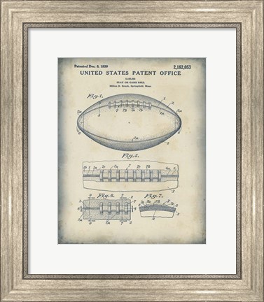 Framed Patented Sport I Print