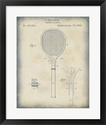 Framed Patented Sport IV Print