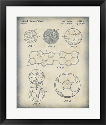 Framed Patented Sport V Print