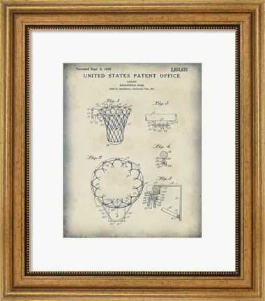 Framed Patented Sport VI Print