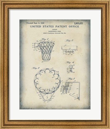 Framed Patented Sport VI Print