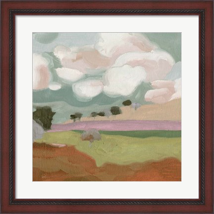 Framed Violet Fields IV Print