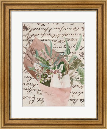 Framed Wrapped Bouquet IV Print