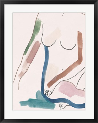 Framed Seated Female Figure IV Print