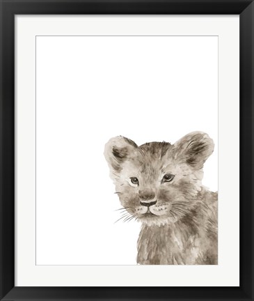 Framed Safari Animal Portraits I Print