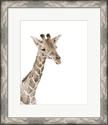 Framed Safari Animal Portraits II Print