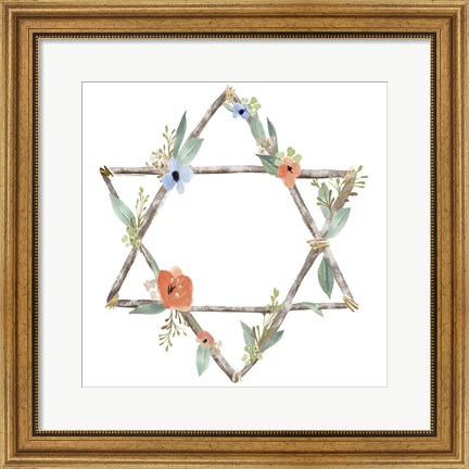 Framed Adorned Star II Print