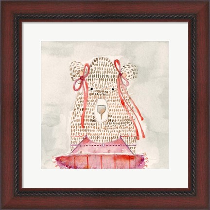 Framed Ballerina Bear Print