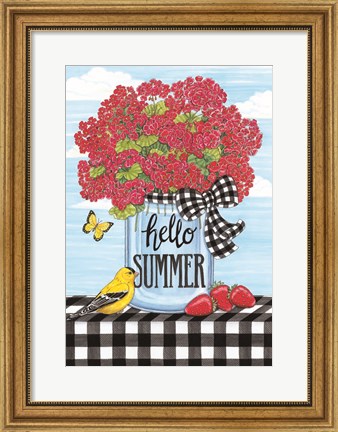 Framed Hello Summer Print