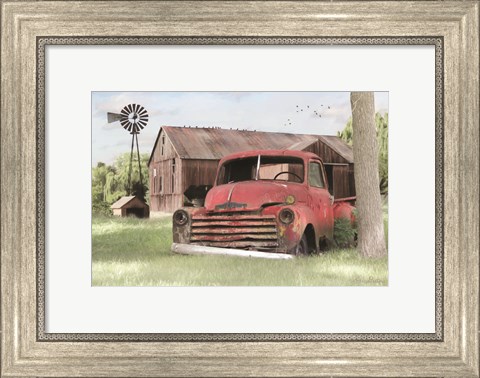 Framed Red and Rusty II Print