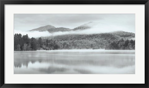 Framed Foggy Mirror Lake Print