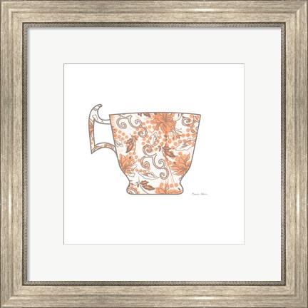 Framed Bright Garden Cafe III Print