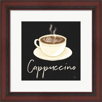 Framed Fresh Coffee Cappucino Print