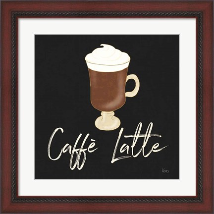 Framed Fresh Coffee Caffe Latte Print