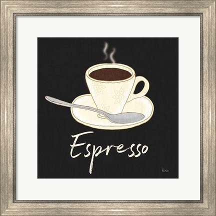 Framed Fresh Coffee Espresso Print