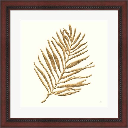 Framed Gilded Palm V Print