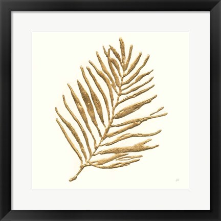 Framed Gilded Palm V Print