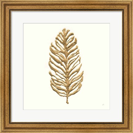 Framed Gilded Palm IV Print