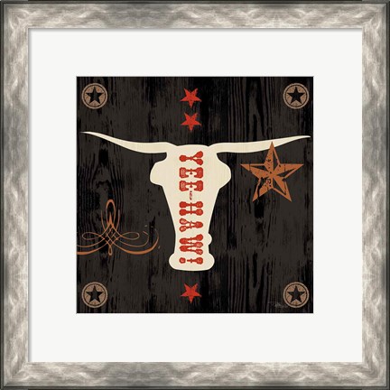 Framed Saddle Up Icon IV Print