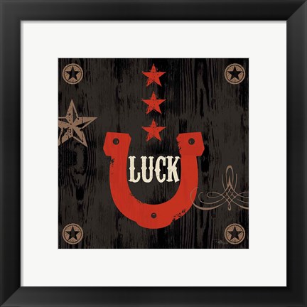 Framed Saddle Up Icon I Print