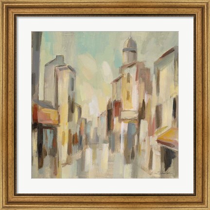 Framed Pastel Street I Print