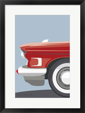 Framed American Vintage Car III Print