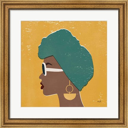 Framed Kenya Couture II Bright Print