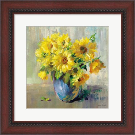 Framed Sunflower Still Life II Print