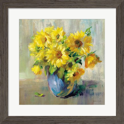 Framed Sunflower Still Life II Print