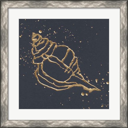 Framed Gold Conch III Print