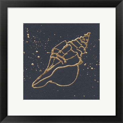 Framed Gold Conch II Print