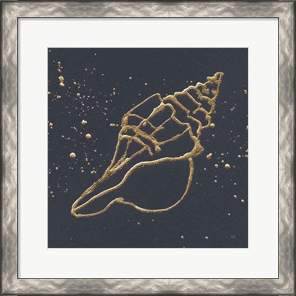 Framed Gold Conch II Print