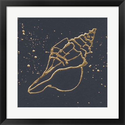 Framed Gold Conch II Print