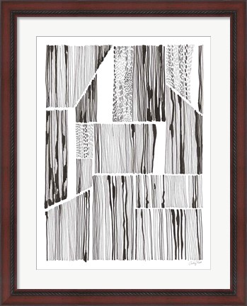 Framed Lined Up III Print